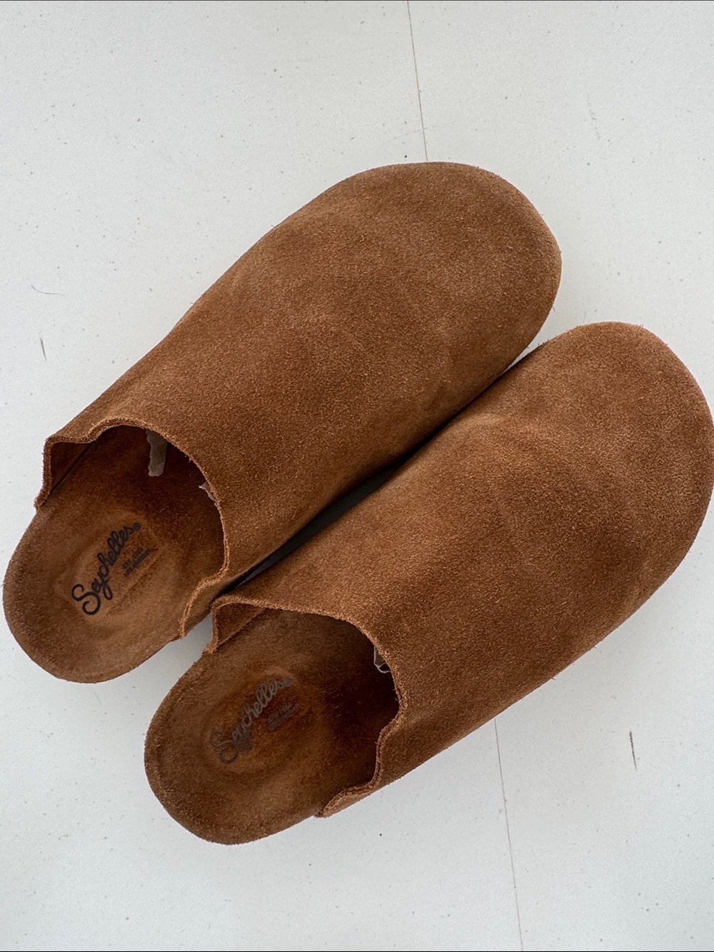 Seychelles Routine Slip-On Mules shoe feels like home 8.5 suede taupe minimalist - Picture 3 of 11